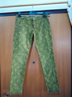 Monocrom-XS (25)-Pantalone verde stampa