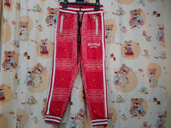 Minimal Couture-10A-Pantalone bandana rosso nuovo
