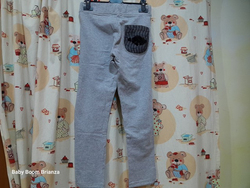 Sisley-10A-Pantalone tuta grigio