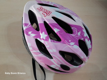 55/58-Casco per bicicletta rosa