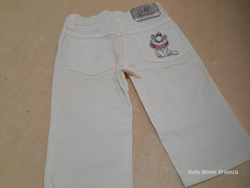 Monnalisa-6M-Pantaloni bianchi Minou