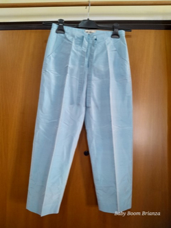 Blumarine-40-Pantalone azzurro seta