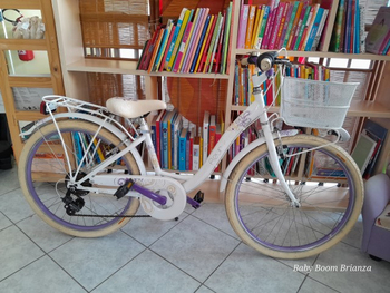 Bicicletta 24' Fleur bianca con cambio 6 marce