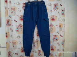 16A-Jeans cargo con culisse