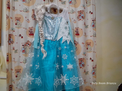 Disney Store-11/12A-Costume Elsa con parrucca 