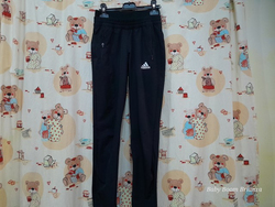 Adidas-9/10A-Pantalone tuta nero 