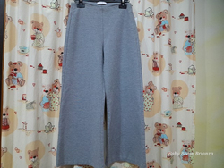 Elsy-14A-Pantalone grigio largo cropped 