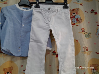 Jacadi-18M-Jeans bianco 