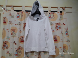 Woolrich-14A-Felpa bianca hoodie 