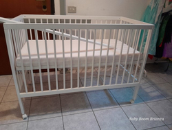 Mokee-Mini cot Bed con materasso 120 x 70 