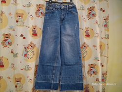 Zara-10A-Jeans largo vita alta 