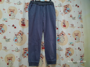 Armani Junior-11A-Pantalone grigio con polsino 