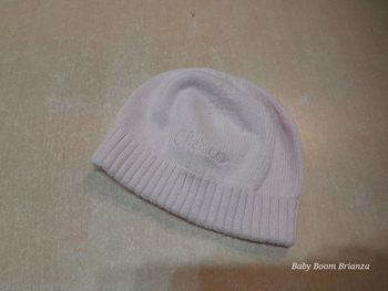 Chicco-0/3M-Cappellino rosa tricot 