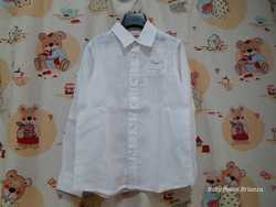 Brums-5A-Camicia bianca 100% lino 