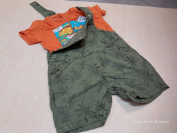Prenatal-3/6M-Completo salopette e tshirt 