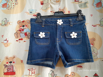 Little Marc Jacobs-10A-Short jeans con fiori 
