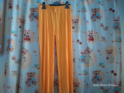 Zara-11/12A-Pantalone plisset giallo 