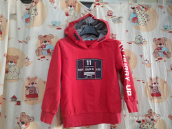 Melby-4A-Felpa hoodie rossa 
