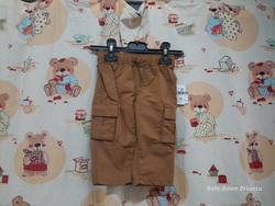 3/6M-Pantalone marrone nuovo 