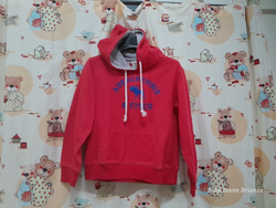 Abercrombie-8A-Felpa rossa hoodie 