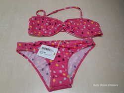 Pepe Jeans-14A-Costume Bikini rosa pois nuovo